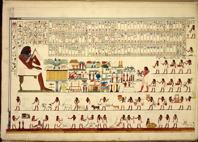 Egyiptomi hieroglifák a Views-től stb., Sheikh-Hassantól Beni-Hassanig, Atlas Folio (papír) alkotó: Egyptian School