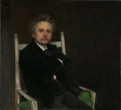 Edvard Grieg portréja 1843-1907, 1891. alkotó: Hjalmer Eilif Emanuel Peterssen