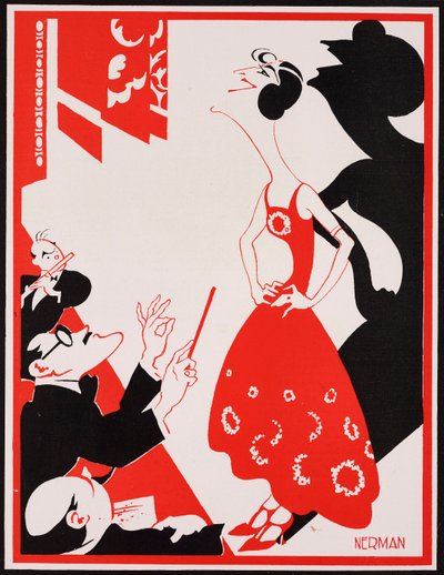 Gracie Fields angol színésznő karikatúrája, Einar Nerman (1888-1983), a The Tatler 1411. számából, július 11. alkotó: Einar Nerman
