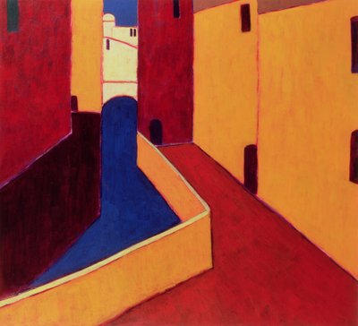 Fondamenta dei Sartori, Velence, 1999 (akril papíron) alkotó: Eithne Contemporary Artist Donne