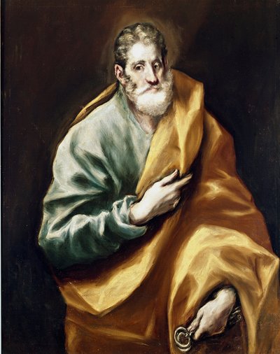 Az Apotre Szent Péter. Domenikos Theotokopoulos dit El Greco festménye (1540-1614) alkotó: El Greco