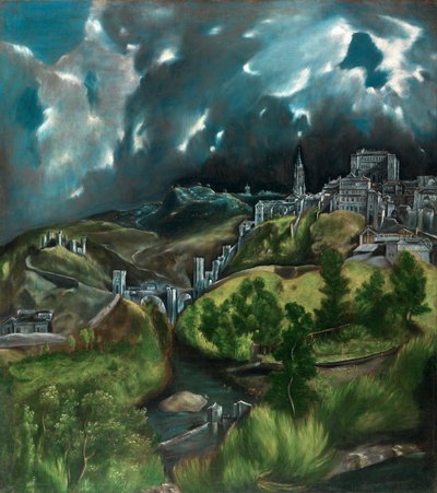 Kilátás Toledo városára alkotó: El Greco