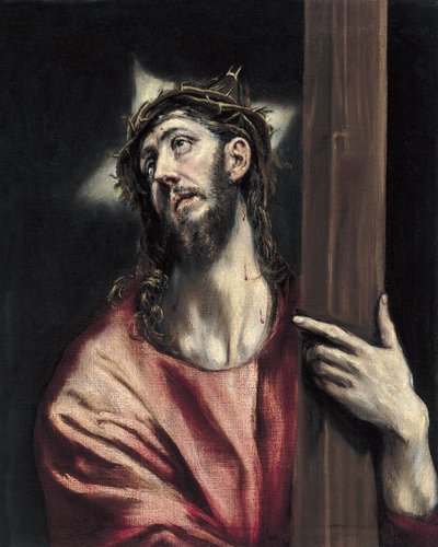 Krisztus tartja a keresztet alkotó: El Greco