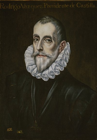 Rodrigo Vázquez de Arce portréja, 17. század első harmada. alkotó: El Greco