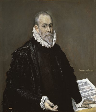 Orvos portréja, 1582-1585 alkotó: El Greco