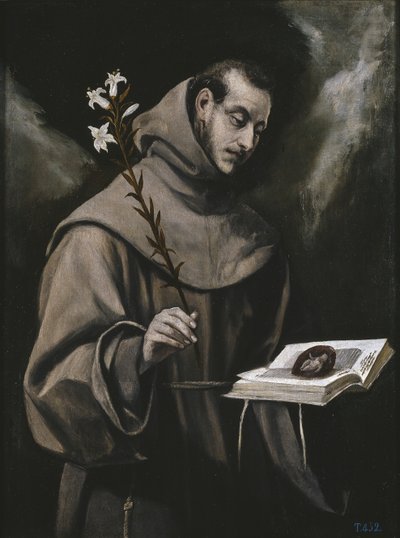 Páduai Szent Antal, c. 1580 alkotó: El Greco