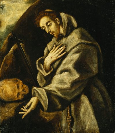 Szent Ferenc a meditációban, alkotó: El Greco