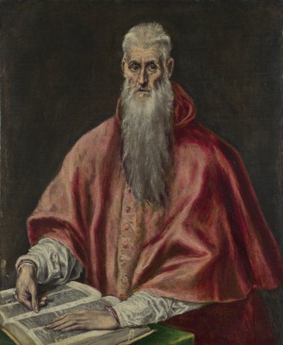 Szent Jeromos bíborosként, 15901600 alkotó: El Greco