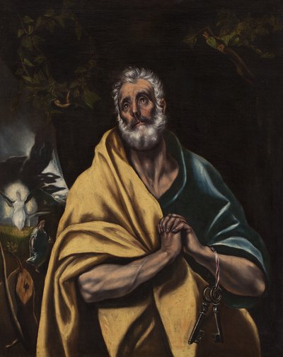 Spanyolul:  Szent Péter könnyei alkotó: El Greco
