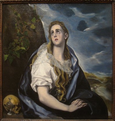Spanyolul:  Magdalena penitente (El Greco, Worcester) A bűnbánó Magdolna alkotó: El Greco