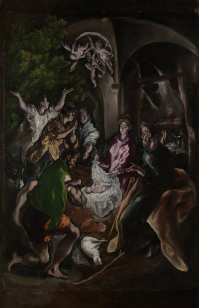 A Pásztorok imádása, kb. 1605-10. alkotó: El Greco