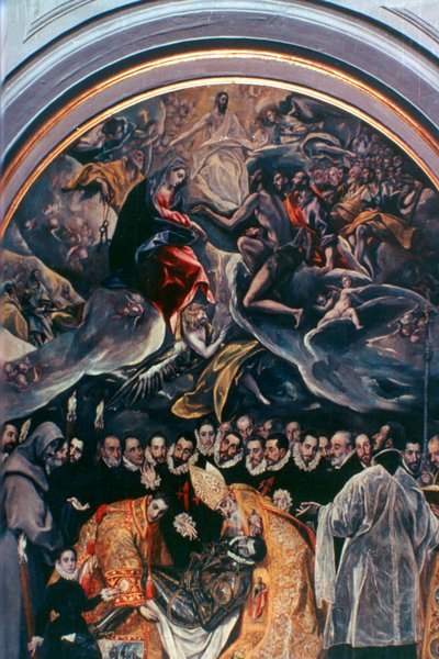 Orgaz gróf temetésének részlete, 1586-1588 alkotó: El Greco