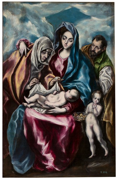 A Szent Család Szent Annával és Szent Jánossal alkotó: El Greco