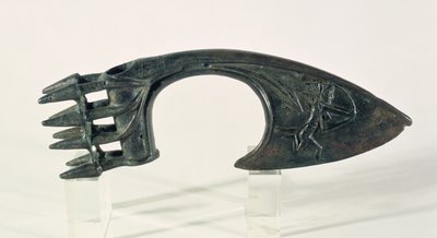Egy íjászt ábrázoló fejszepenge, valószínűleg Loresztánból, Iránból, Kr.e. 2. vagy 1. évezred eleje (bronz) alkotó: Elamite