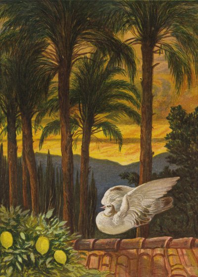 Ősi pálmák kertje (színes litó) alkotó: Eleanor Fortescue Brickdale
