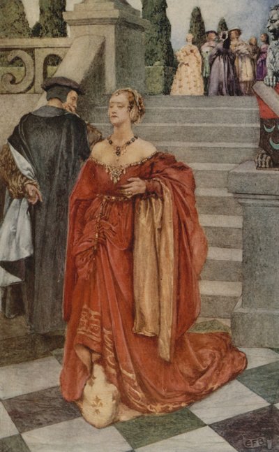"Amikor a szív ütést szenved" (színes litó) alkotó: Eleanor Fortescue Brickdale