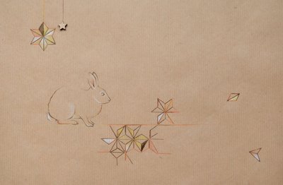 Scatter, 2014 (ceruza és vegyes technika, papír) alkotó: Eleanor Grafton