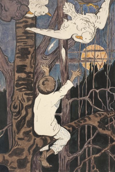 Illusztráció a Synko-Philipko meséhez, 1890-es évek alkotó: Elena Dmitryevna Polenova