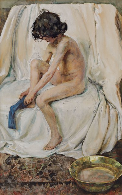 A fürdő után alkotó: Elena Polenova