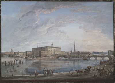 Stockholm látképe alkotó: Elias Martin