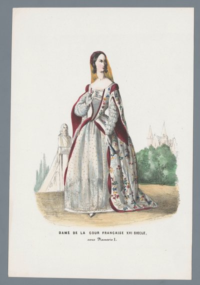 század francia udvarhölgye, I. Francois alatt (cím a tárgyon) alkotó: Elias Spanier