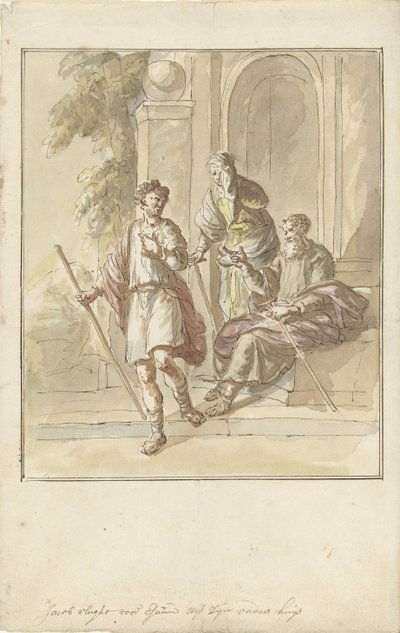 Jacob elmenekül a szülői házból alkotó: Elias van Nijmegen