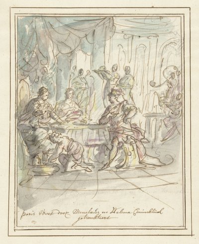 Párizst Menelaus és Helena üdvözölte alkotó: Elias van Nijmegen