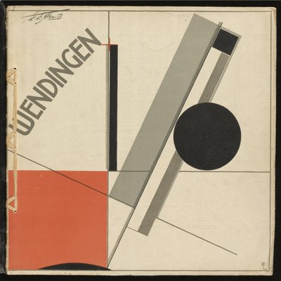 Wendingen No 11 par Lissitzky, El (1890-1941). Színes litográfia, méret: 33,2x33,2 alkotó: Eliezer Markowich Lissitzky
