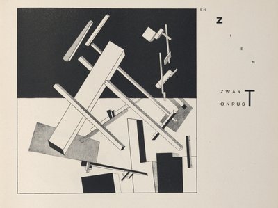 Két négyzetről, 1922. alkotó: Eliezer Markowich Lissitzky