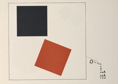 Két négyzetről, 1922. alkotó: Eliezer Markowich Lissitzky