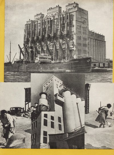 Illusztráció: Szovjetunió építi a szocializmust, 1933. alkotó: Eliezer Markowich Lissitzky