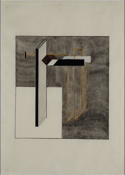Proun 4B alkotó: Eliezer Markowich Lissitzky