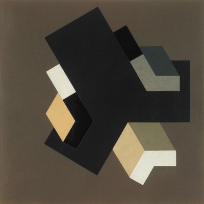 Proun 84, 1923-1924. alkotó: Eliezer Markowich Lissitzky