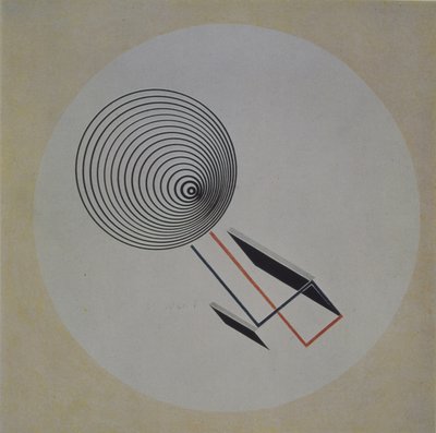 Proun 93. Lebegő spirál, 1924 alkotó: Eliezer Markowich Lissitzky