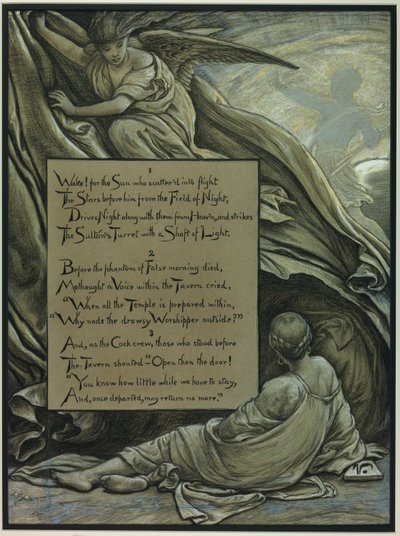 (Illusztráció Omar Hajjám Rubaijátjához) Az ébredés alkotó: Elihu Vedder