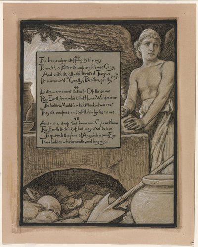 (Illusztráció Omar Khayyám Rubáiyátjához) A mennyei fazekas alkotó: Elihu Vedder
