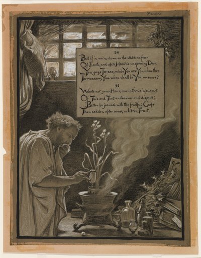 (Illusztráció Omar Khayyám Rubáiyátjához) A hiábavaló törekvés alkotó: Elihu Vedder