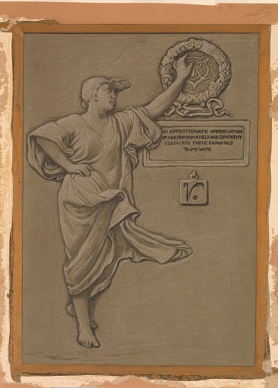 (Illusztráció Omar Khayyám Rubáiyátjához) Dedikáció alkotó: Elihu Vedder