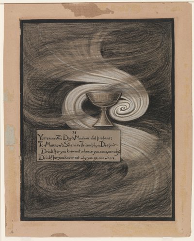 (Illusztráció Omar Khayyám Rubáiyátjához) A kétségbeesés pohara alkotó: Elihu Vedder