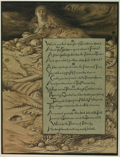 (Illusztráció Omar Khayyám Rubáiyátjához) Az elkerülhetetlen sors alkotó: Elihu Vedder