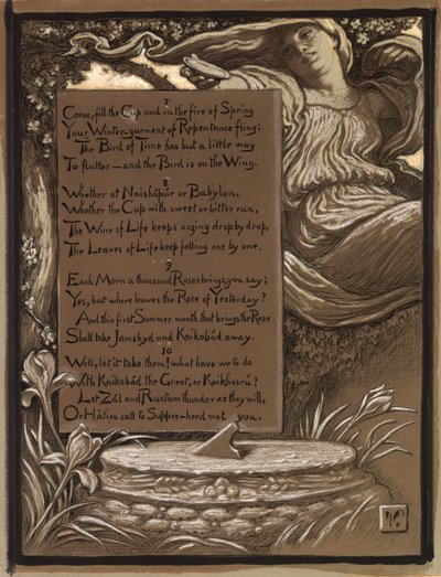 (Illusztráció Omar Khayyám Rubáiyátjához) A meghívás alkotó: Elihu Vedder