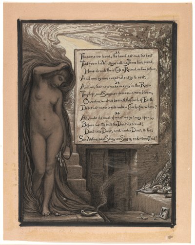 (Illusztráció Omar Khayyám Rubáiyátjához) A hosszú pihenés alkotó: Elihu Vedder