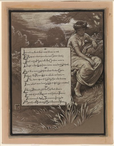 (Illusztráció Omar Khayyám Rubáiyátjához) A folyó-ajkak alkotó: Elihu Vedder