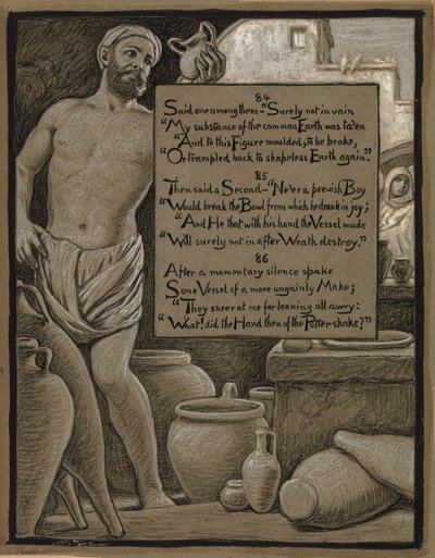 (Illusztráció Omar Khayyám Rubáiyátjához) Az őszinte fazék alkotó: Elihu Vedder