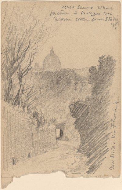 Arco Oscuro – a Via Flaminia felett alkotó: Elihu Vedder