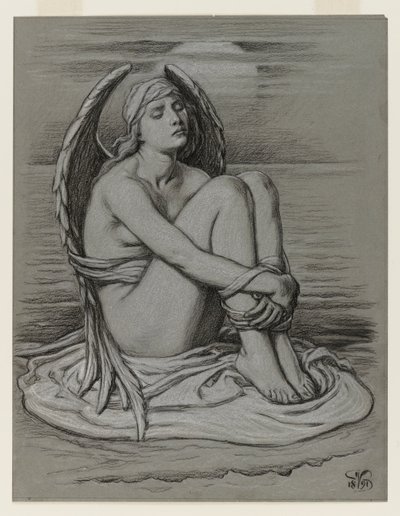 Kötött angyal alkotó: Elihu Vedder