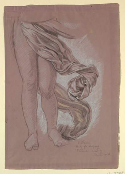 Rajz, A "Fortune" drapéria tanulmánya, 1877 körül. alkotó: Elihu Vedder