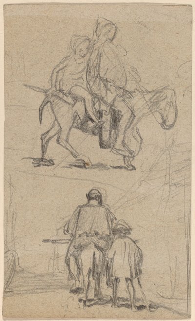 Apa, Fiú és Szamár alkotó: Elihu Vedder