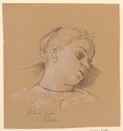 olasz lány alkotó: Elihu Vedder