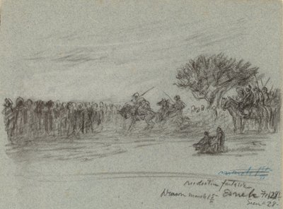 Nílusi utazás, Esneh, Egyiptom, 1890. alkotó: Elihu Vedder